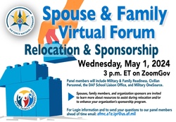 AFMC to host relocation, sponsorship-focused Spouse and Family Forum