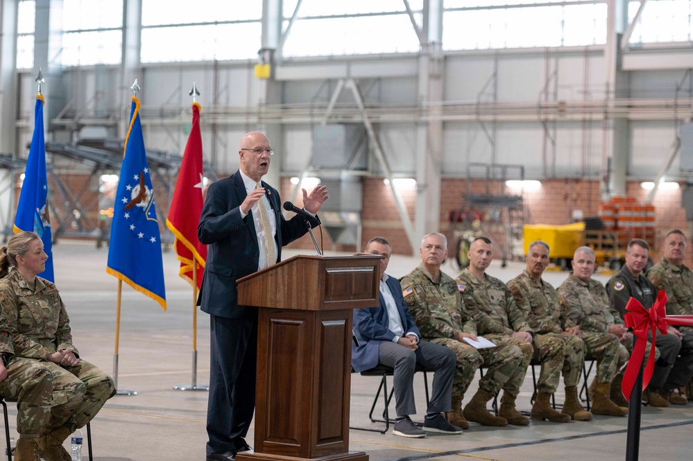 167th Airlift Wing celebrates reopening of  fuel cell maintenance hangar