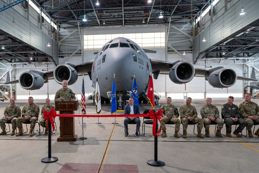 167th Airlift Wing celebrates reopening of  fuel cell maintenance hangar