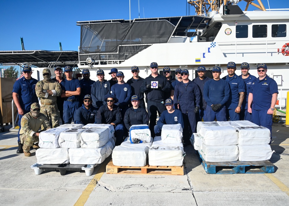 Coast Guard offloads more than $24 million in illegal narcotics interdicted in eastern Caribbean