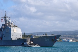 USS Antietam Arrives to its New Homeport at Pearl Harbor