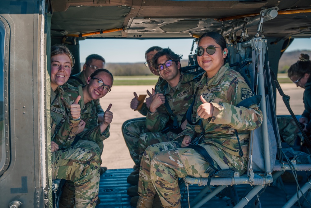 Arkansas Army ROTC Cadets Black Hawk Ride