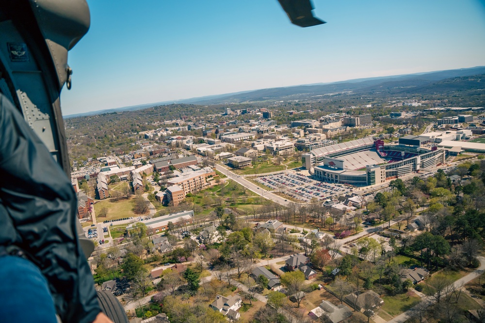 Arkansas ROTC Cadets Black Hawk Ride