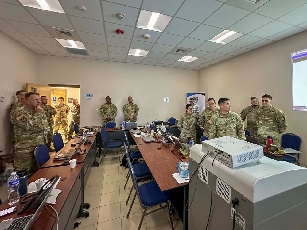 Commander of 167th Theater Sustainment Command visits CENTAM Guardian 24 exercise participants