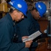 USS Ronald Reagan (CVN 76) Sailors perform maintenance on steam convection oven