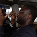 USS Ronald Reagan (CVN 76) Sailors troubleshoot bridge systems