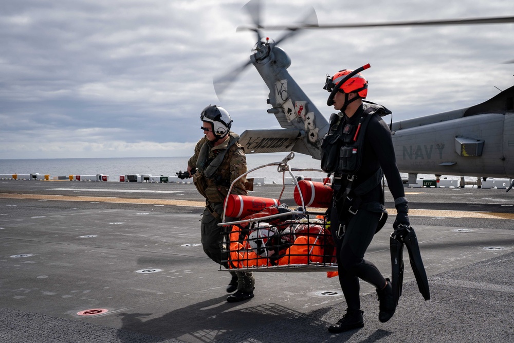 Boxer man overboard drill