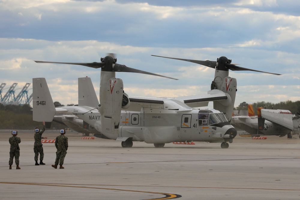 First East Coast-Assigned Navy CMV-22B Osprey Arrives to Norfolk