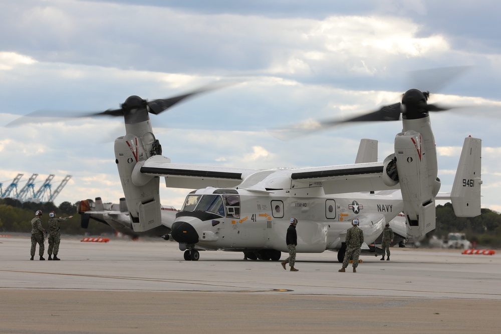 First East Coast-Assigned Navy CMV-22B Osprey Arrives to Norfolk