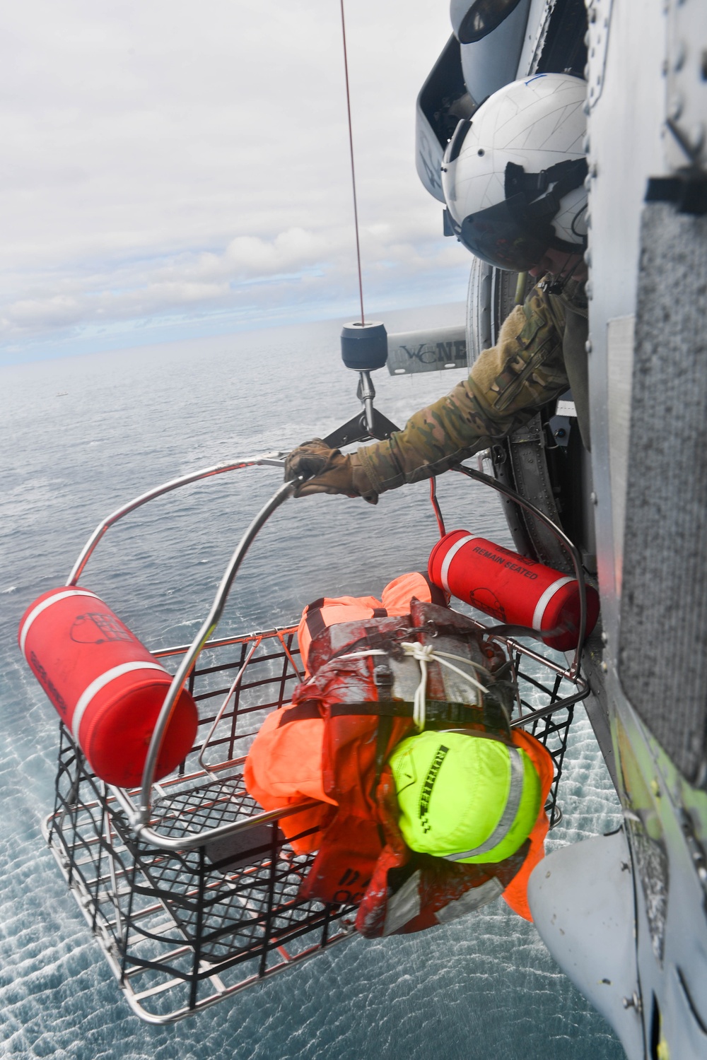 Boxer conducts man overboard drill