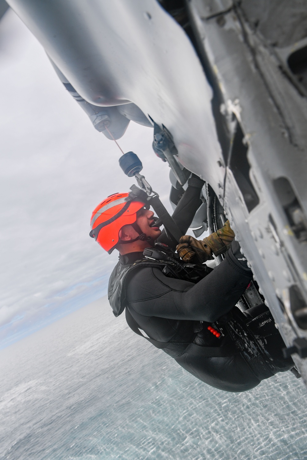 Boxer conducts man overboard drill