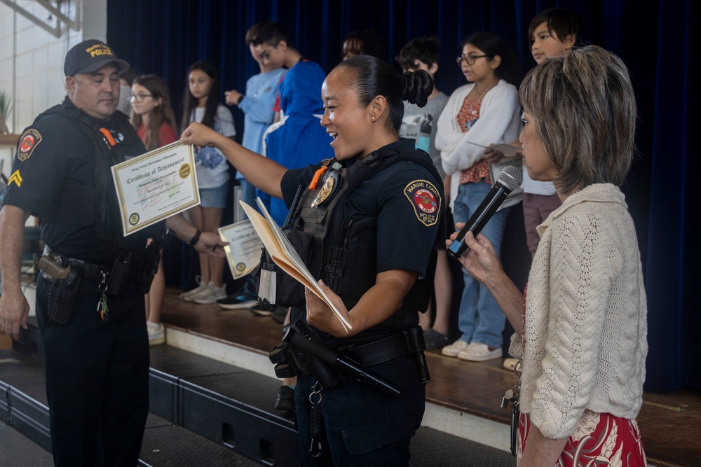 Those Who D.A.R.E.: MCBH PMO holds Drug Abuse Resistance Education Program Graduation