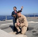 USS Carney Hosts a Baptism in the Red Sea