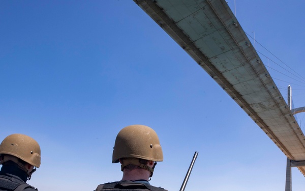 USS Carney Transits the Suez Canal