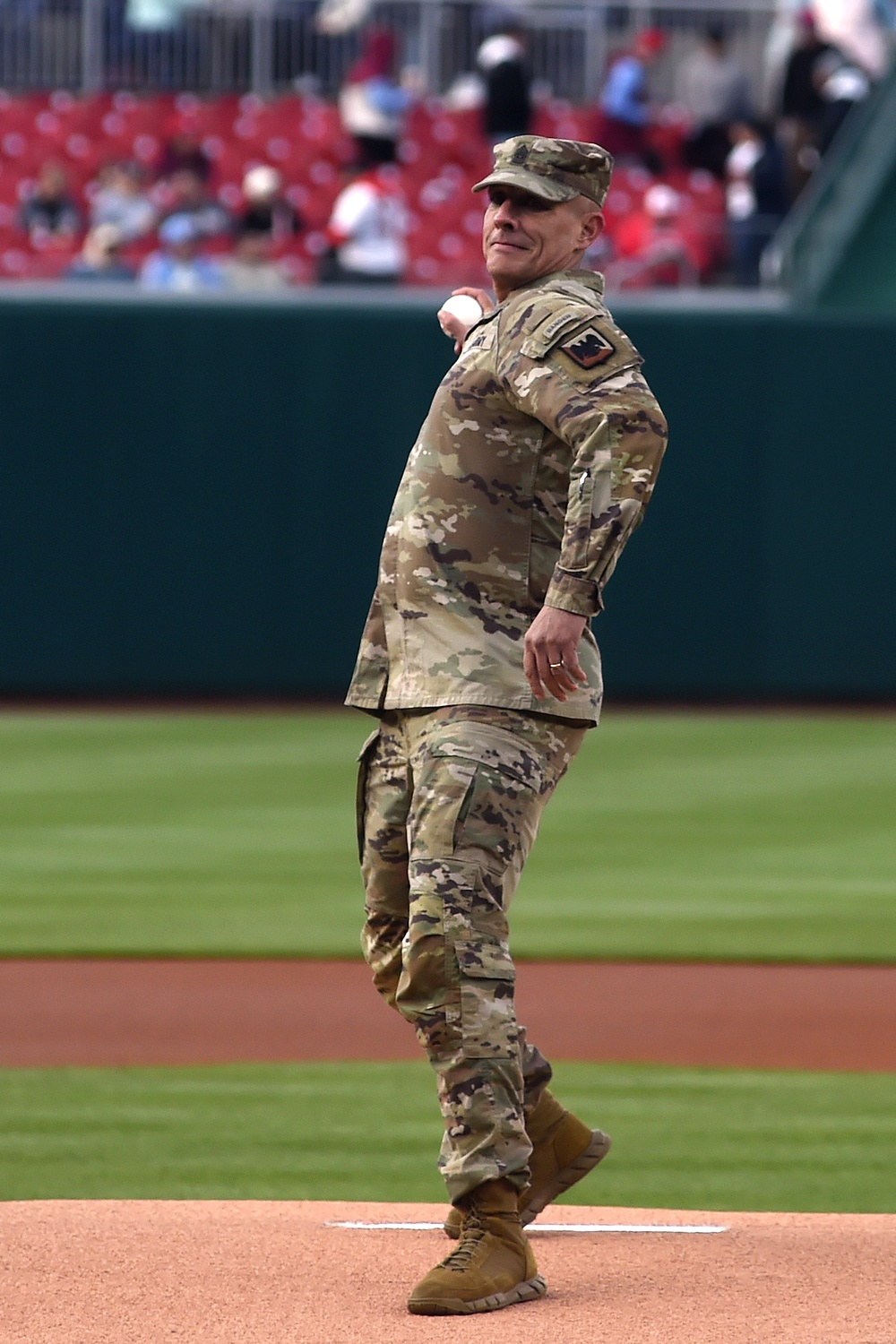 National Guard night at Nationals Stadium