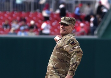 National Guard night at Nationals Stadium