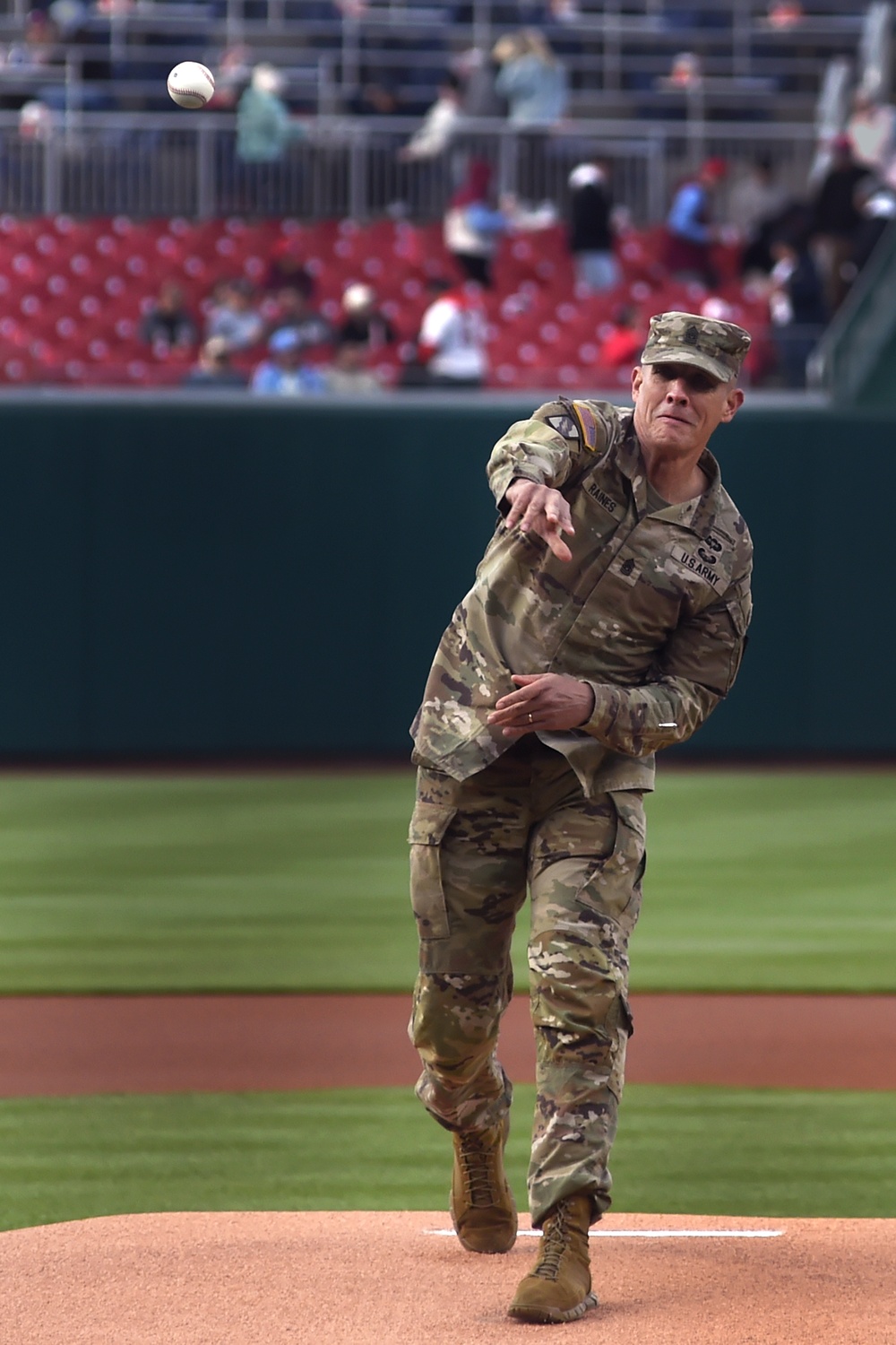 National Guard night at Nationals Stadium