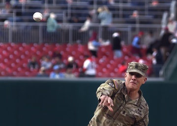National Guard night at Nationals Stadium