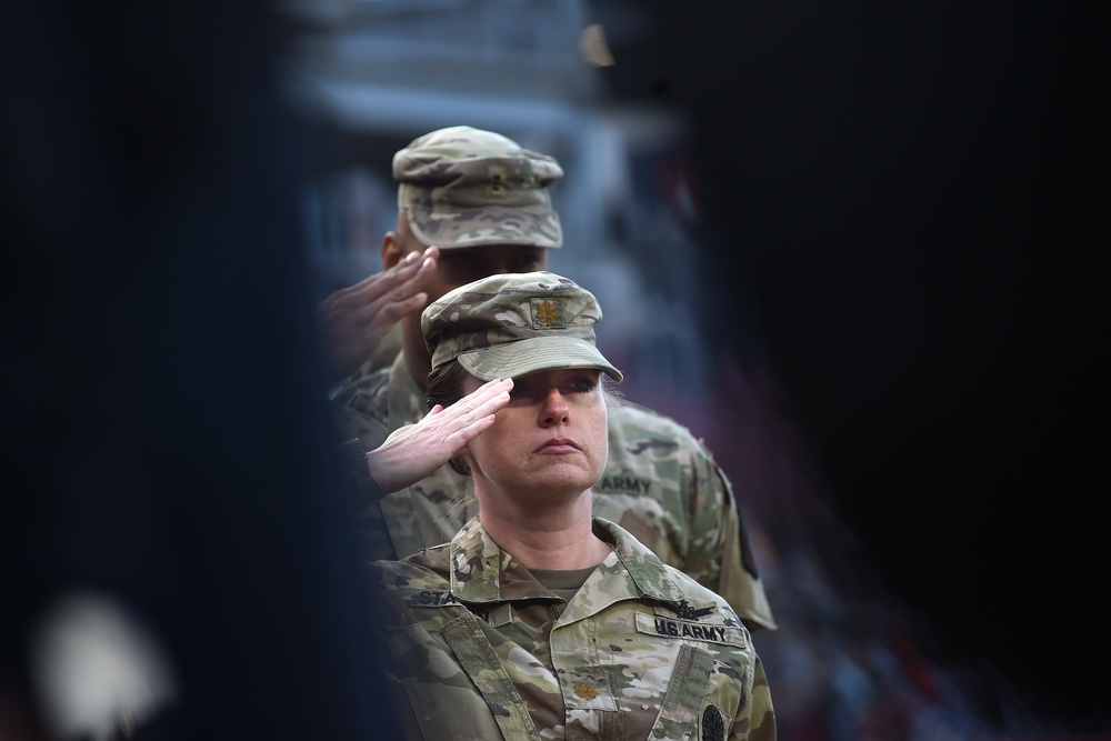 National Guard night at Nationals Stadium