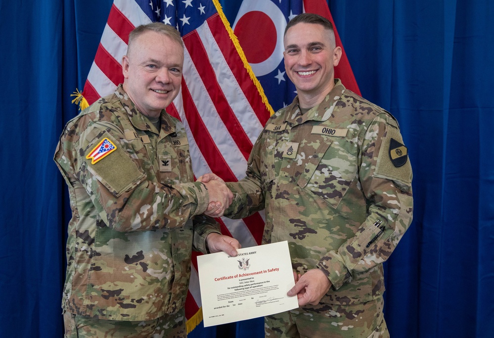 State Defense Force - Ohio conducts Safety Award Ceremony