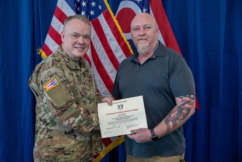 State Defense Force - Ohio conducts Safety Award Ceremony