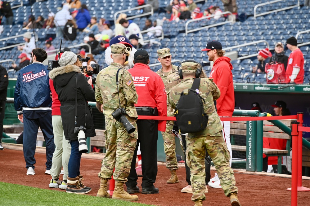 National Guard night at Nationals Park 2024