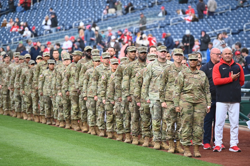 National Guard night at Nationals Park 2024