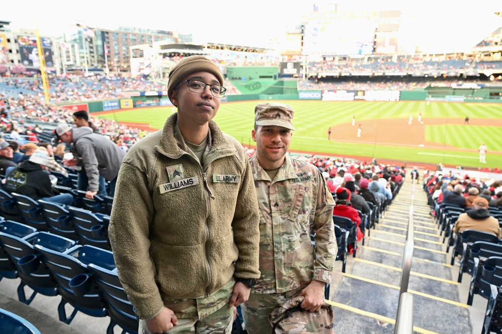 National Guard night at Nationals Park 2024