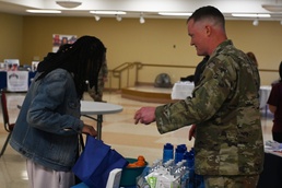Members of the 169th Medical Group partner with community health professionals to host the first Community Health Expo.