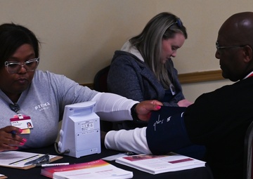 Members of the 169th Medical Group partner with community health professionals to host the first Community Health Expo.