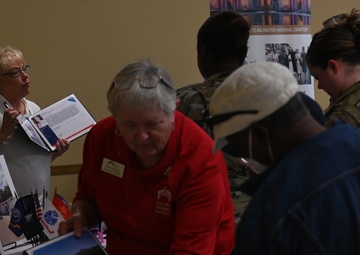 Members of the 169th Medical Group partner with community health professionals to host the first Community Health Expo.