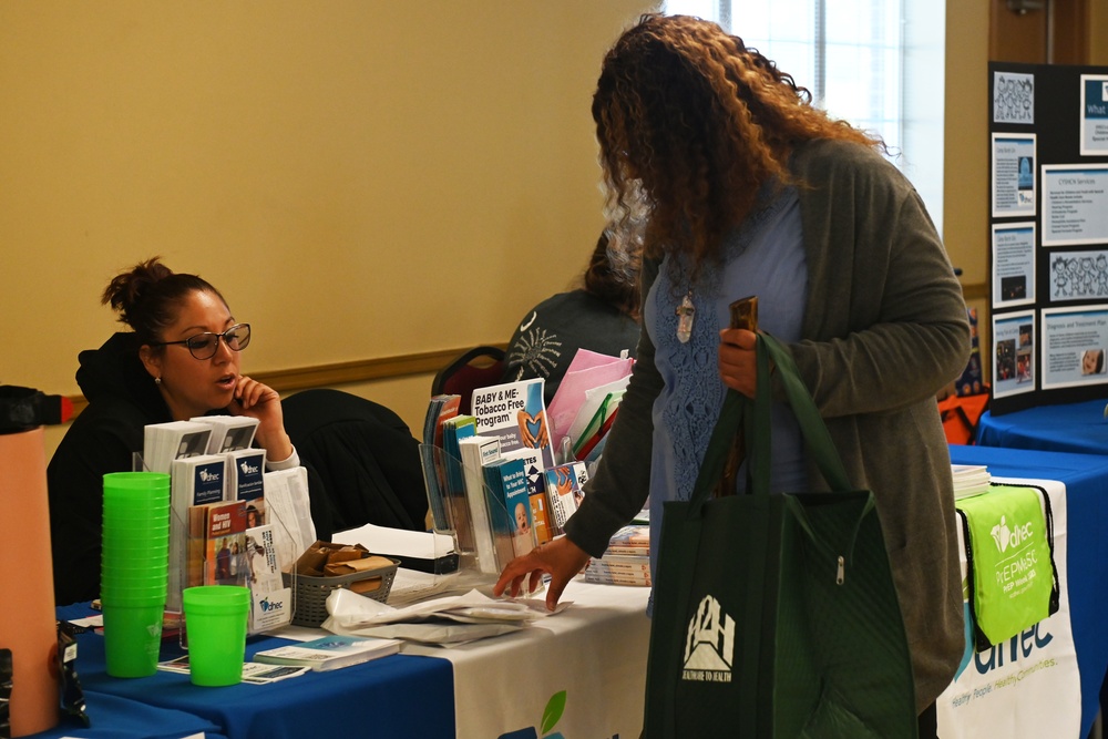 Members of the 169th Medical Group partner with community health professionals to host the first Community Health Expo.