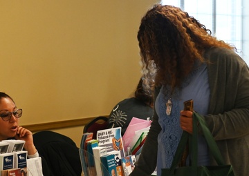 Members of the 169th Medical Group partner with community health professionals to host the first Community Health Expo.