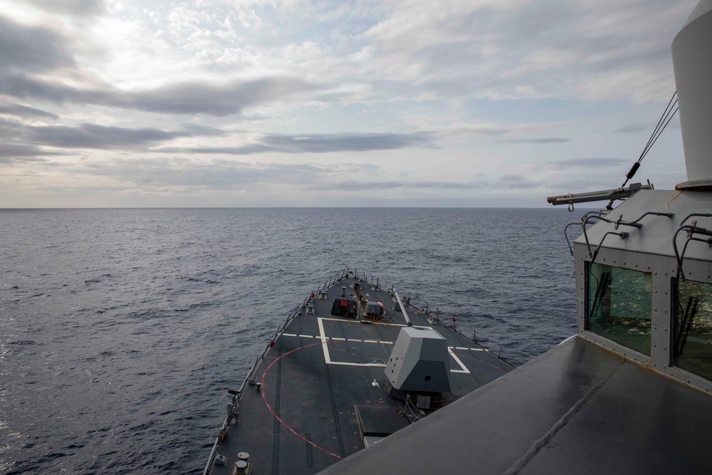 USS Ralph Johnson Conducts Missile Launch