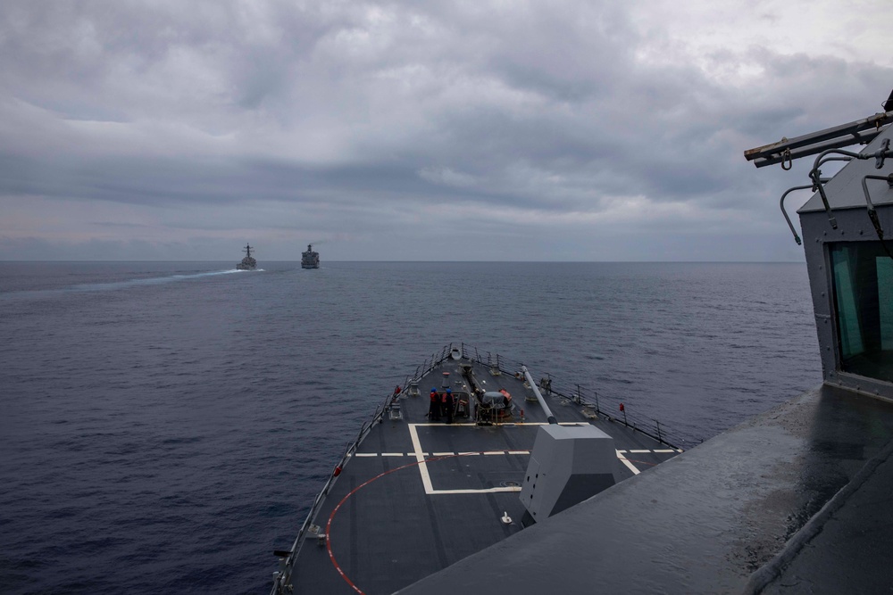 USS Ralph Johnson and USS Howard Conduct Replenishment-at-Sea