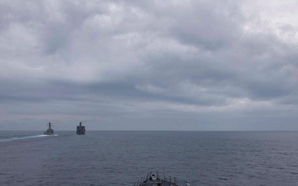 USS Ralph Johnson and USS Howard Conduct Replenishment-at-Sea