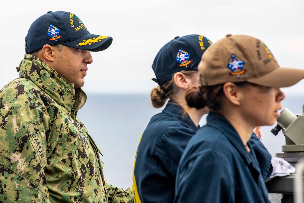 USS Ralph Johnson and USS Howard Conduct Replenishment-at-Sea