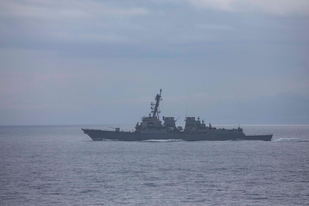 USS Ralph Johnson and USS Howard Conduct Replenishment-at-Sea