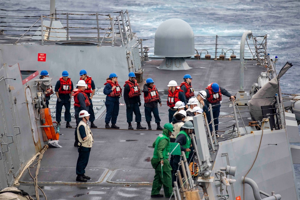 USS Ralph Johnson and USS Howard Conduct Replenishment-at-Sea