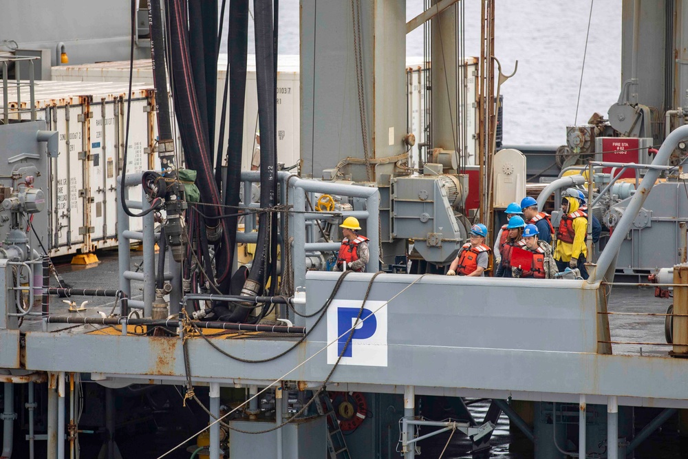 USS Ralph Johnson and USS Howard Conduct Replenishment-at-Sea