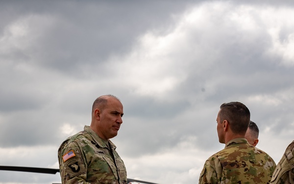 FORSCOM Commanding General visits Mihail Kogalniceanu Air Base Romania