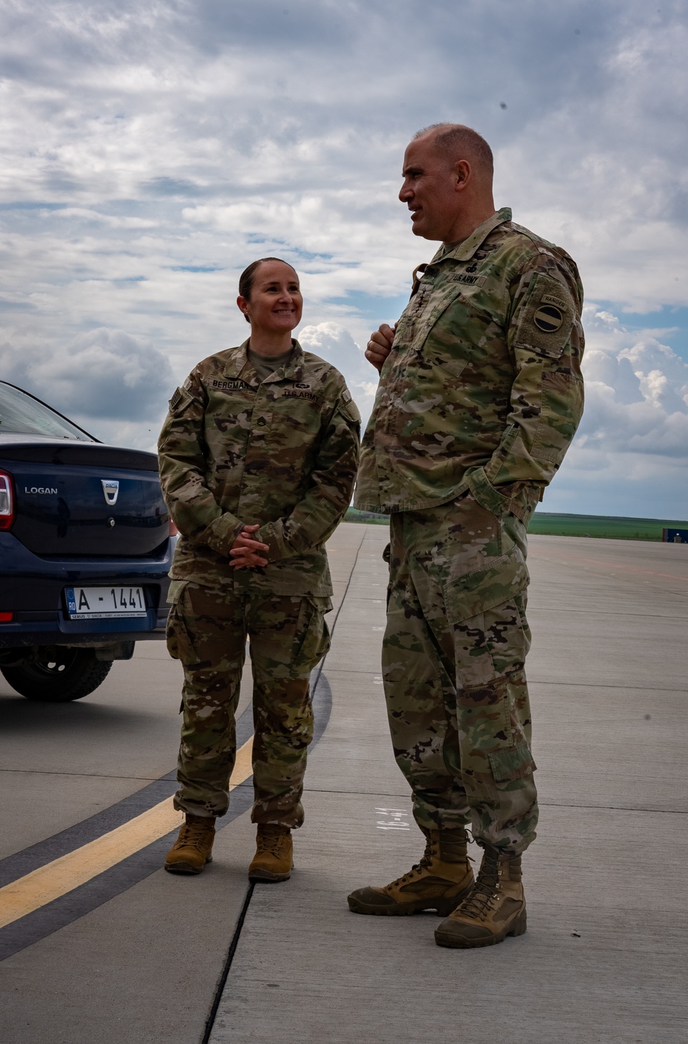 FORSCOM Commanding General visits Mihail Kogalniceanu Air Base Romania