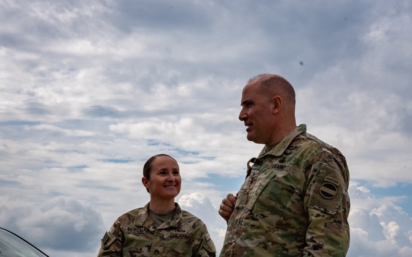 FORSCOM Commanding General visits Mihail Kogalniceanu Air Base Romania