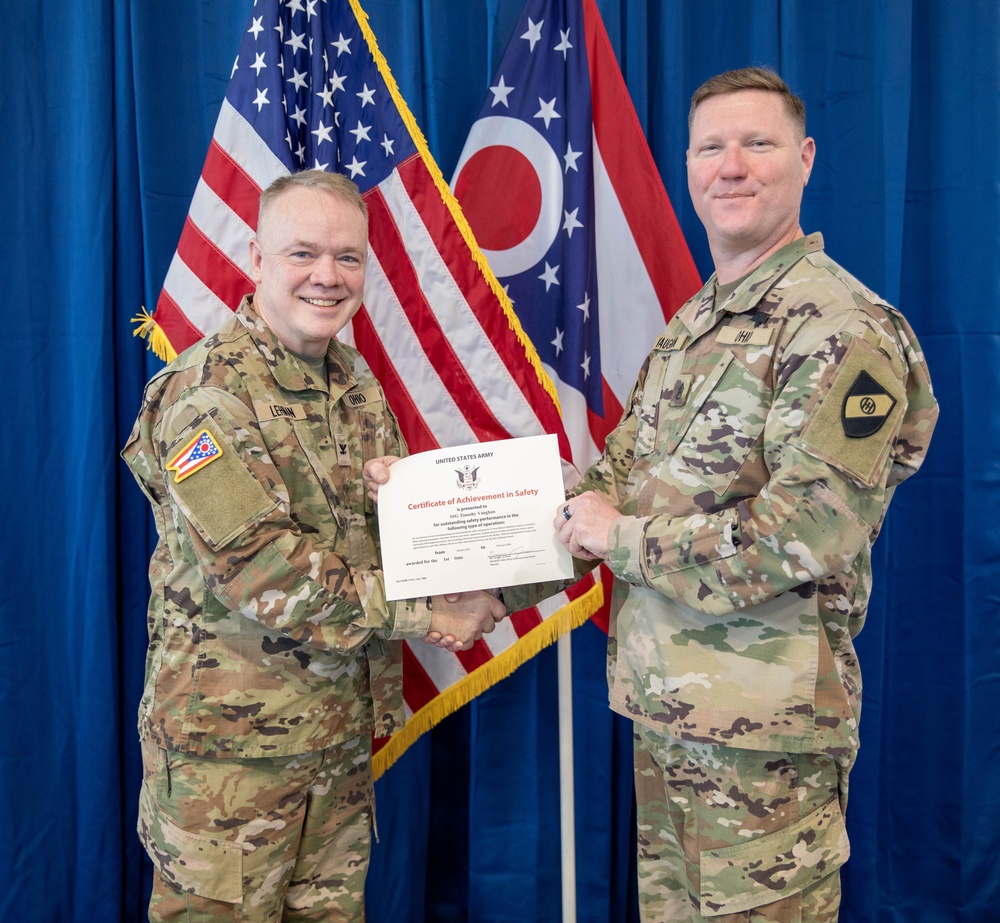 State Defense Force - Ohio conducts Safety Award Ceremony