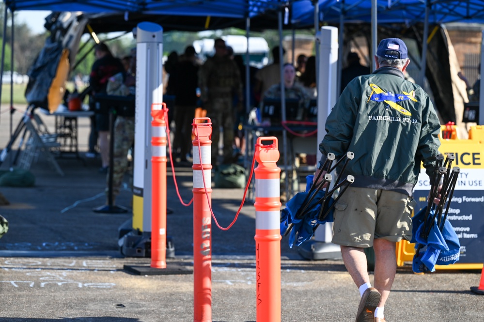 Air show security checkpoint