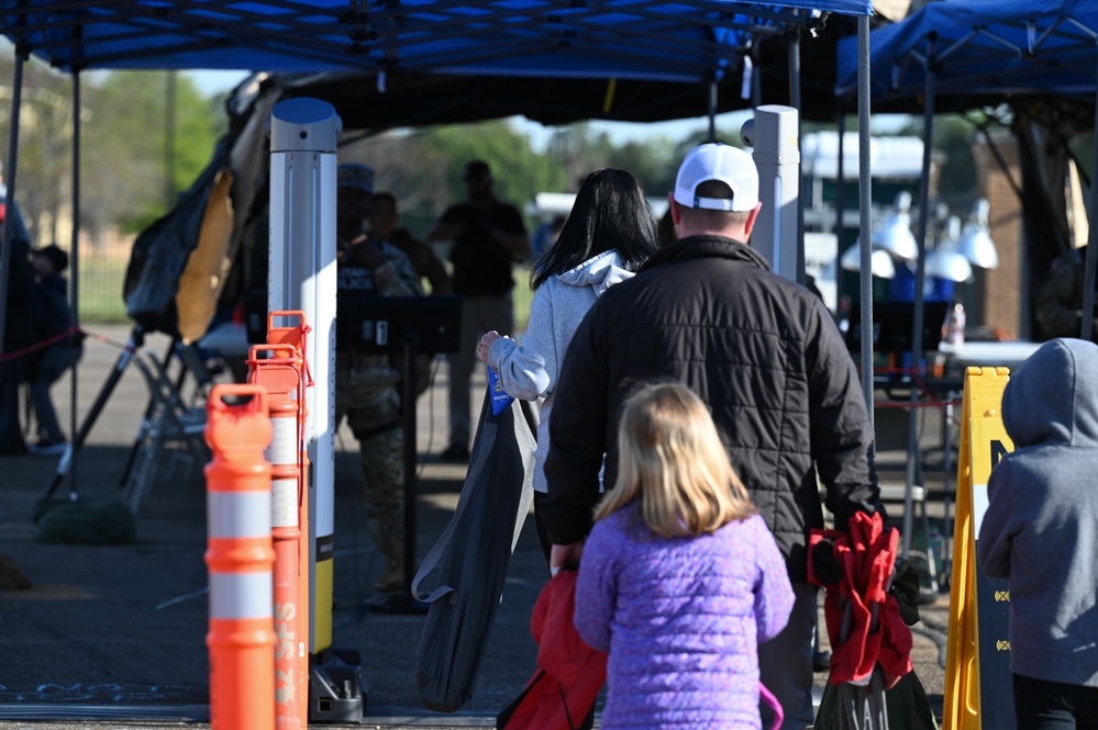 Air show security checkpoint