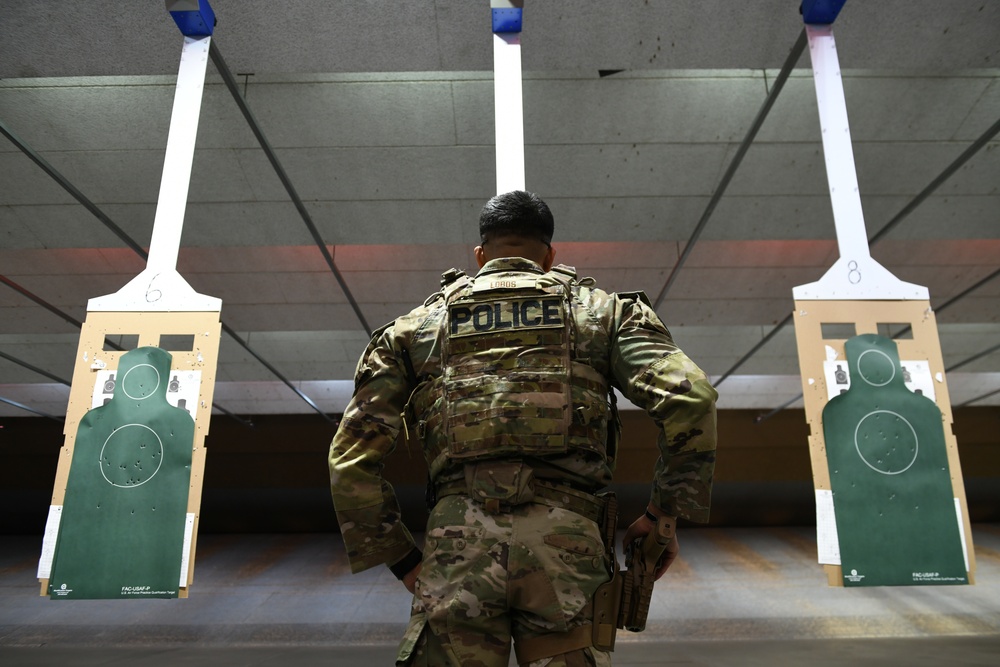 Airmen of the 163d Security Forces Squadron first to qualify on new weapon system