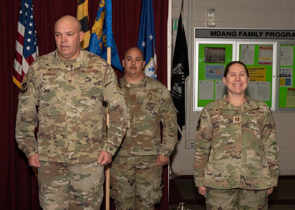 Capt. Fleming assumes command of the 175th Security Forces Squadron