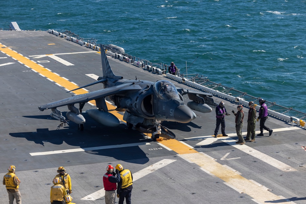 24th MEU Flight Operations on USS Wasp (LHD 1)