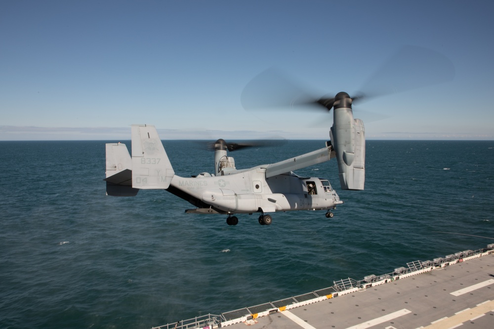 24th MEU Flight Operations on USS Wasp (LHD 1)